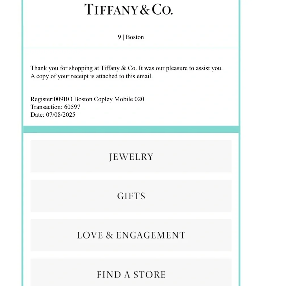Tiffany & Co. Silver Scarab necklace NO LONGER MADE RARE